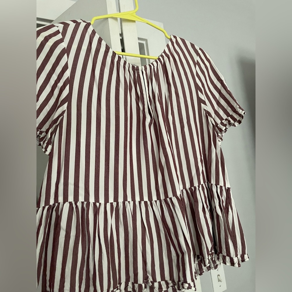 Madewell peplum shirt